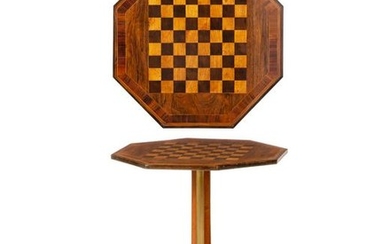 A Regency octagonal games table
