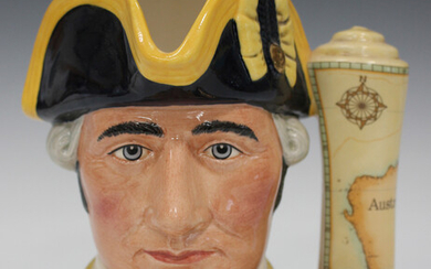 A Royal Doulton limited edition Captain James Cook character jug, D7077, No. 82 of 2500.