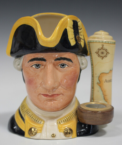 A Royal Doulton limited edition Captain James Cook character jug, D7077, No. 82 of 2500.