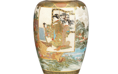 A Satsuma vase by Kozan