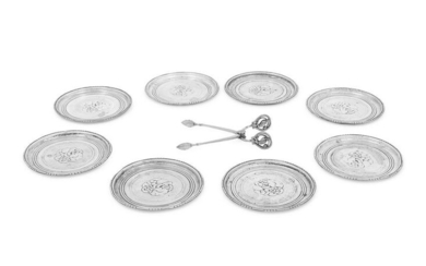 A Set of Eight Georg Jensen Silver Coasters