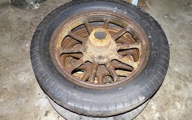 A Set of Four Rolls-Royce 20HP Artillery Wheels Please note - Saleroom Notice added to this lot