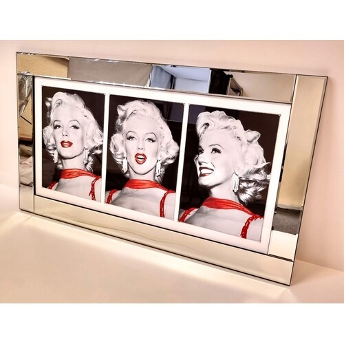 A Triple-Face Marilyn Monroe Expression Photographic Artwork...
