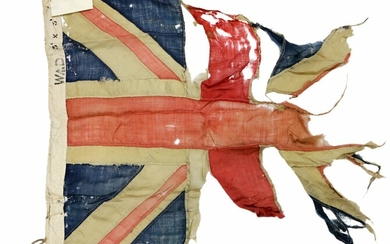 A Union Flag: '… that was carried by the 2 Batt. R.W. Fus during the occupation of Crete 1897-9...