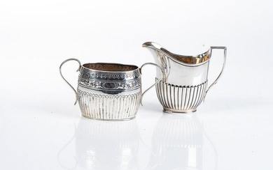 A VICTORIAN SILVER SUGAR BOWL, ARMY AND NAVY