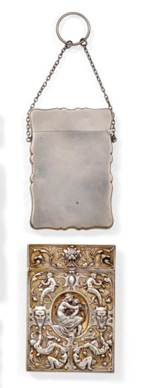 A Victorian Parcel-Gilt Silver-Plated Card-Case, by Elkington, Last Half 19th...