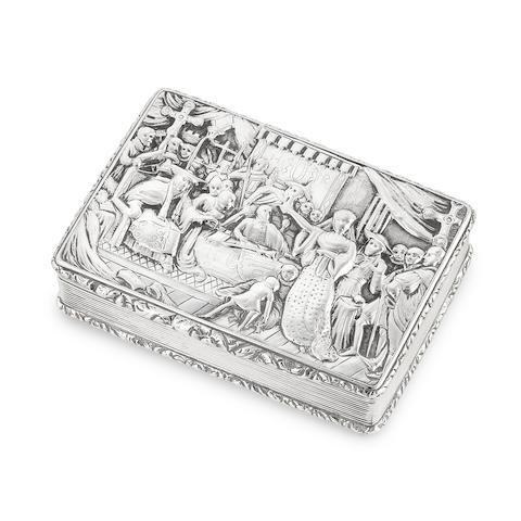 A William IV silver snuff box