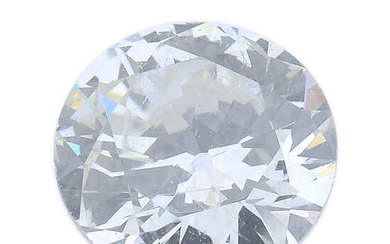 A brilliant-cut diamond, weighing 0.43ct, with report, within a security seal.