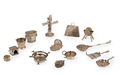 A collection of miniature furniture