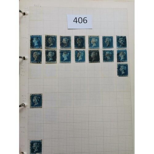 A duplicated collection on leaves in binder incl. 1841 1d r...