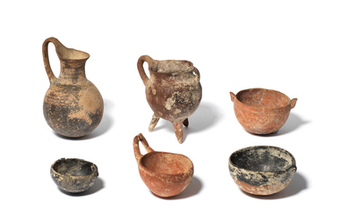A group of six Cypriot pottery vessels