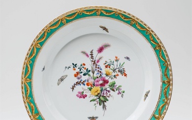 A large Berlin KPM porcelain platter from the dinner and dessert service made for Prince Henry of Prussia