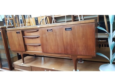 A mid 20th century teak sideboard by Greaves & Thomas, lengt...
