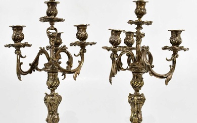A pair of late 19th/early 20th century French silver plated...