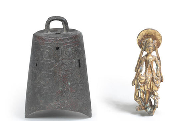 A rare gilt-bronze figure of Avalokiteshvara