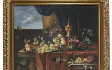 ACADEMIC OIL PAINTING OF A STILL LIFE 20TH CENTURY