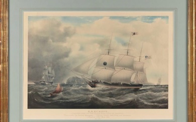 AFTER SAMUEL WALTERS (United Kingdom, 1811-1882), Portrait of the S.S. Europe., Lithograph on paper