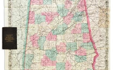 (ALABAMA.) G.W. & C.B. Colton. Colton's Map of the