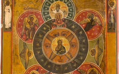 AN ICON SHOWING 'THE ALL-SEEING EYE OF GOD' Russian