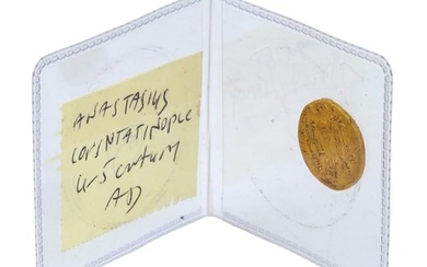 ANCIENT ROMAN EMPIRE CONSTANTIN IV GOLD SOLIDUS COIN