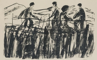 ANTONIO LAGO RIVERA (1916 / 1990) "Peasants"