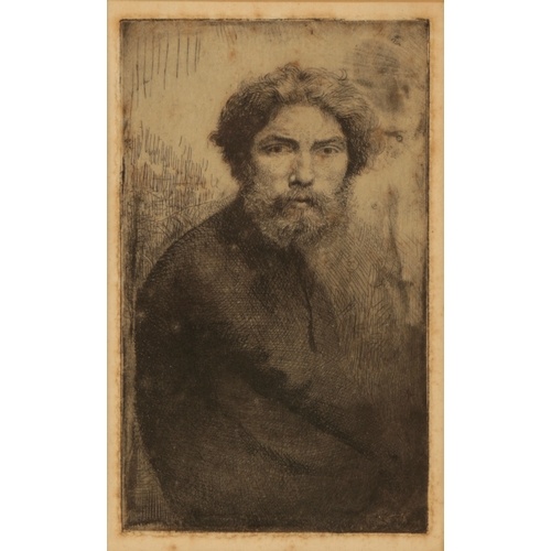 *AUGUSTUS JOHN (1878-1961) Self portrait in a black gown c. ...