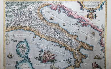Abraham Ortelius: Italiae Novissima Diescriptio.