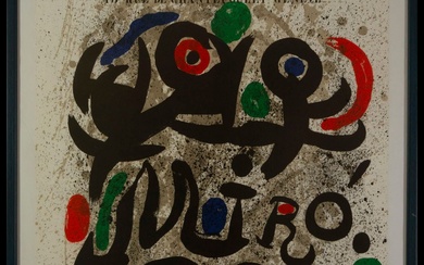 Affiche, Joan Miró, Ibiza, Galerie Carl Van der Voort, 1972 Dimensions de l'affiche : 78...
