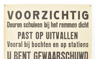 [Affiches] [Trains] Weidema, F. (1915-99). Deux affiches (1) NS Scandinavian Amsterdam Kopenhagen Express. Utrecht, J....