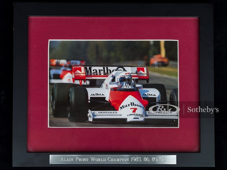 Alain Prost Signed Photograph