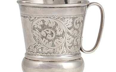An English sterling silver mug - Birmingham 1925, Hobson, James...