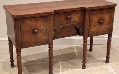 An early 19th century Welsh mahogany sideboard, in the manne...