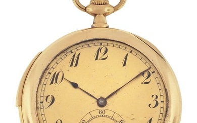An early 20th century slim minute repeating dress watch by Haas