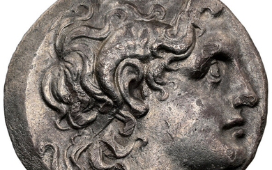 Ancients: , THRACE. Byzantium. Ca. 280-250 BC. AR tetradrachm (28mm, 16.68 gm, 1h). NGC AU 5/5 - 2/5, scuffs....
