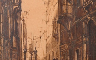 André MAIRE (1898-1984)Venise, gondole sur un canalEncre et lavis d’encreSignée en bas au centre36 x...