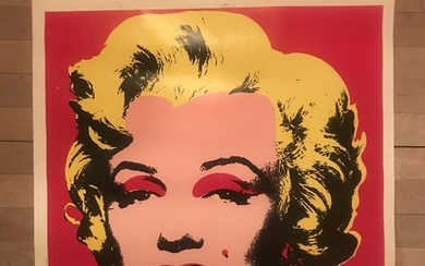 Andy Warhol: “Marilyn” Exhibitionposter from The Tate Gallery 1967. Offset in colours. Sheet size 85×60 cm.