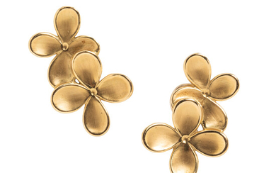 Angela Cummings 18kt Gold Flower Earrings