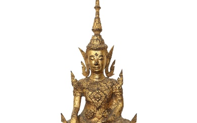Antica scultura di Buddha thailandese, 20° secolo