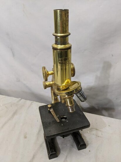 Antique Brass & Cast Iron Spencer Microscope