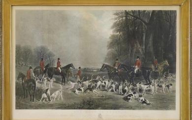 Antique Engraving, the Meet at Blagdon