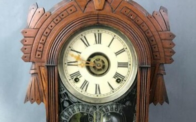 Antique Wm L Gilbert Mantle Clock