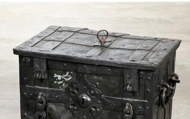 Antique iron chest