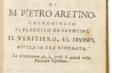 Aretino, Pietro (1492-1556) La Prima [-Seconda] Parte