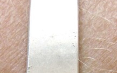 Art deco silver sterling ID Bar chain bracelet, 31 gr.