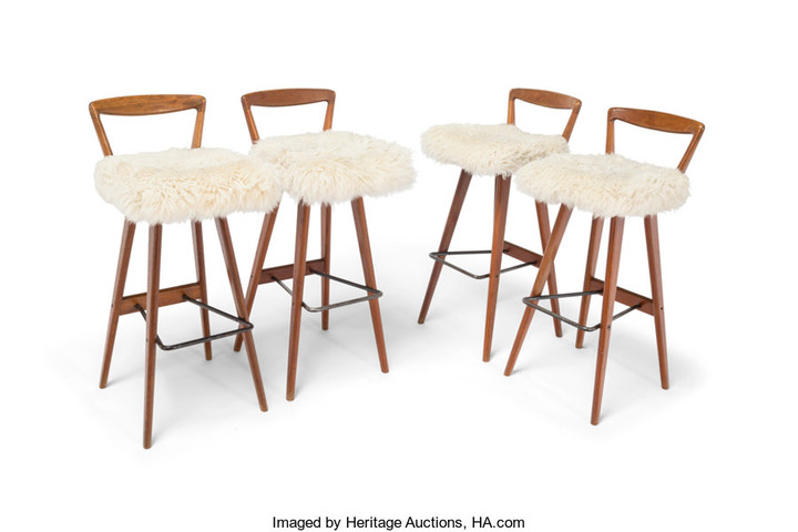 Artist Unknown, Four Bar Stools (late 20th century)