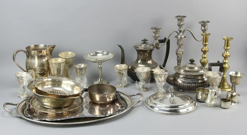 Assorted Sterling and Silverplate Items