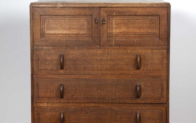 Attributed to Gordon Russell (1892-1980) oak, chest of drawers, wit...