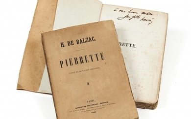 BALZAC, Honoré de (1799-1850) Pierrette. Scène de la vie de province