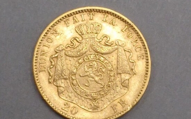 BELGIQUE Une pièce 20 F or Léopold II - 1878 Toutes les pièces d'or sont...