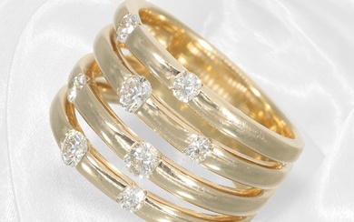 Bague d'orfèvre en diamant fantaisie de haute qualité, marque jewellery by Christ Environ Ø17mm, taille...